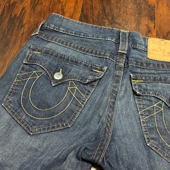 True Religion Brand Classic Blue Denim Boot Cut Jeans 31 - Picture 14 of 15